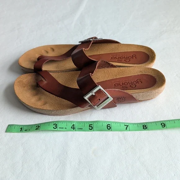 Yokono Brown Leather Strapy Made In Spain Sandals Women's Size 6 - Picture 6 of 7